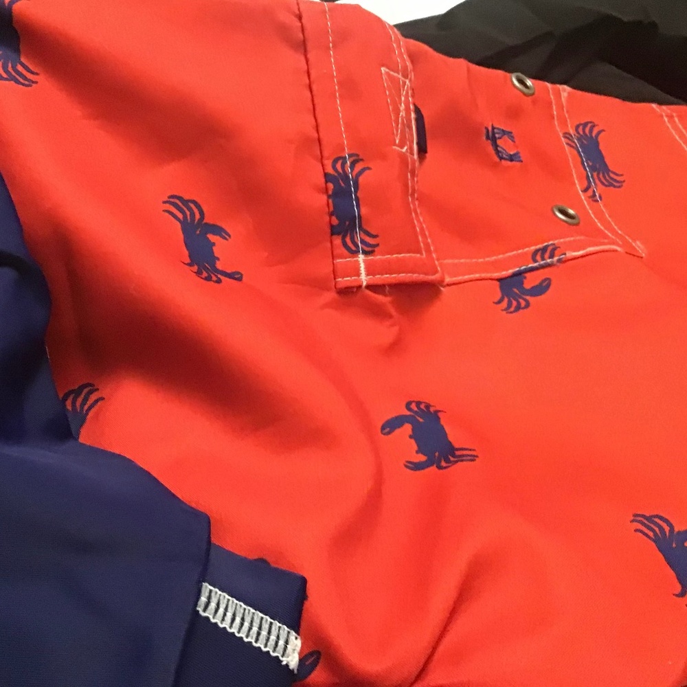 NWT Cabana Life Boys Rash Guard Set UPF 50 Trunks Crabs Bathing Swim Suit 14 HTF